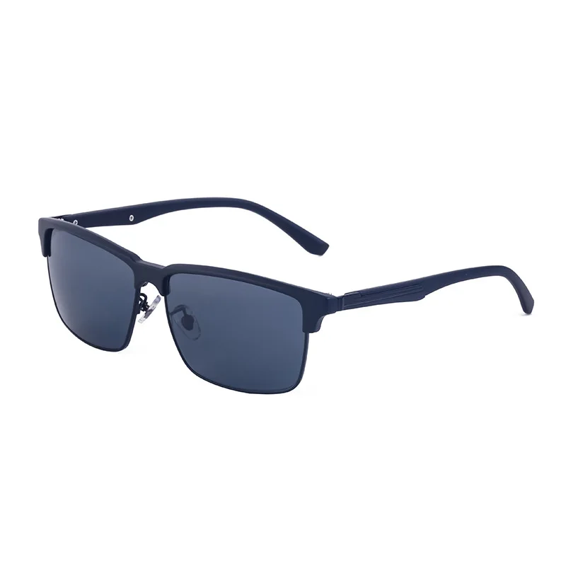 Роскошные квадратные винтажные поляризационные солнцезащитные очки для мужчин