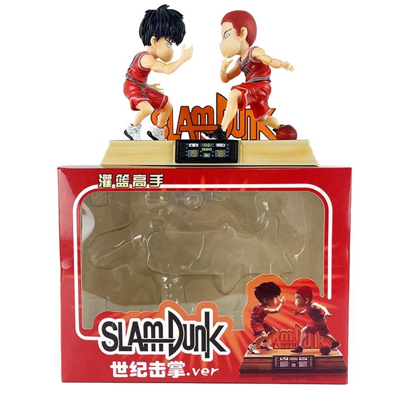 

Anime SLAM DUNK Figures Kaede Rukawa Sakuragi Hanamichi Action Figure Shohoku Century High Five Ornaments 15cm Model Toys Gifts