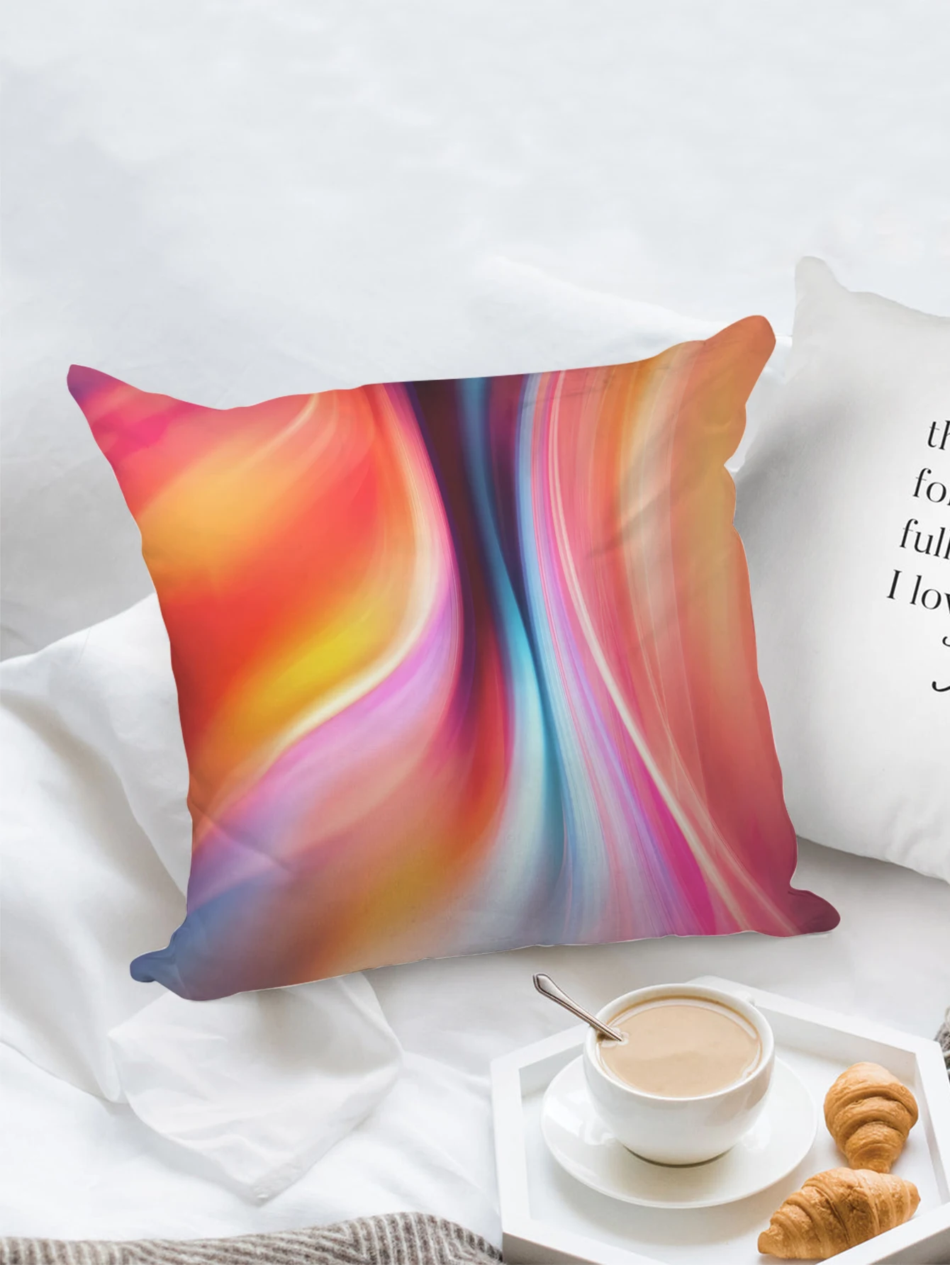 Decorative Color Pillowcase Polyester Square Cushion Cover Throw Pillows Bed Couch Home Decor Dakimakura 45x45cm
