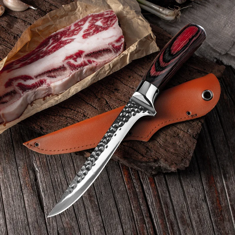 

5.5" Forged Boning Knife Stainless Steel Chef Knife for Meat Bone Fish Fruit Vegetables Kitchen Knife Cleaver Butcher Knife