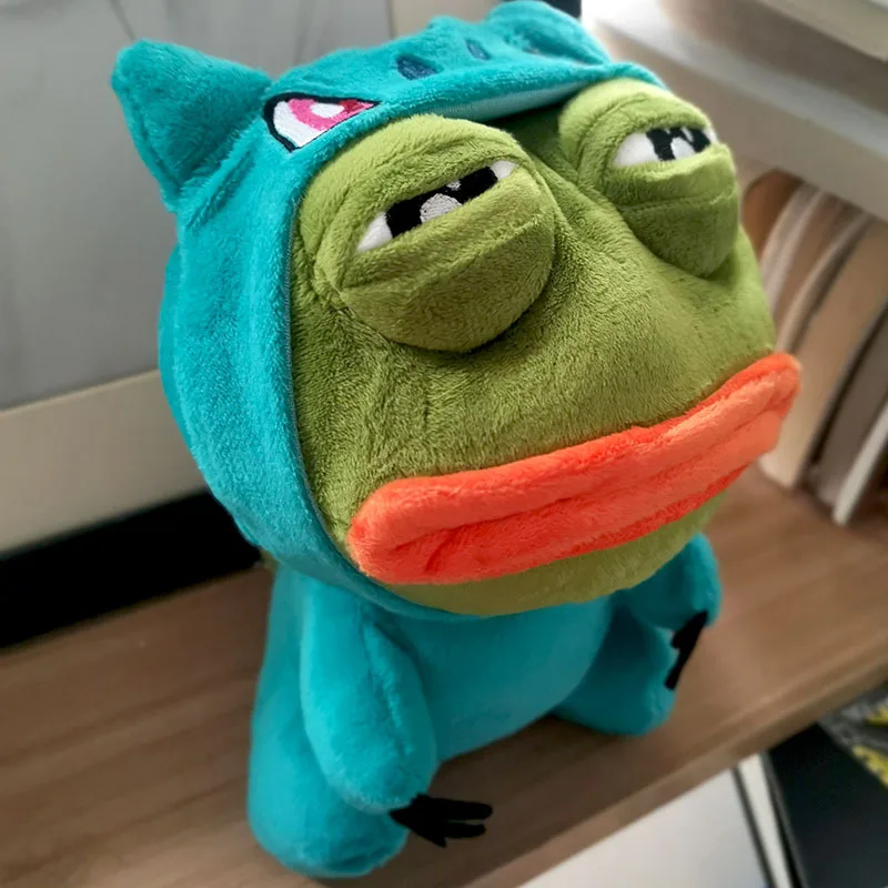 23 см наряд лягушка плюшевая игрушка мягкая Косплей Spoof Sad Frog Pepe Kawaii декор комнаты