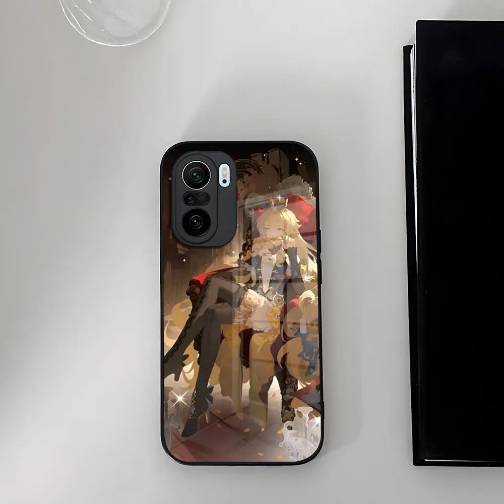 Genshin impact Navia Phone Case Tempered Glass for Xiaomi 14 12 Lite Pro 13 11t lite POCO M6 M5 X6 X5 X3 NFC F5 F6 Cover