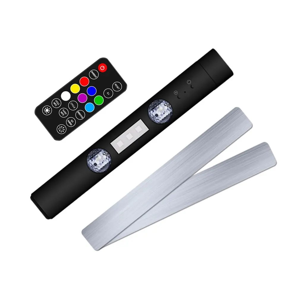 

Atmosphere Light USB LED Ambient Light Car Footwell Ambient Light Voice Control Multi-color Ambient Projector Auto Interior