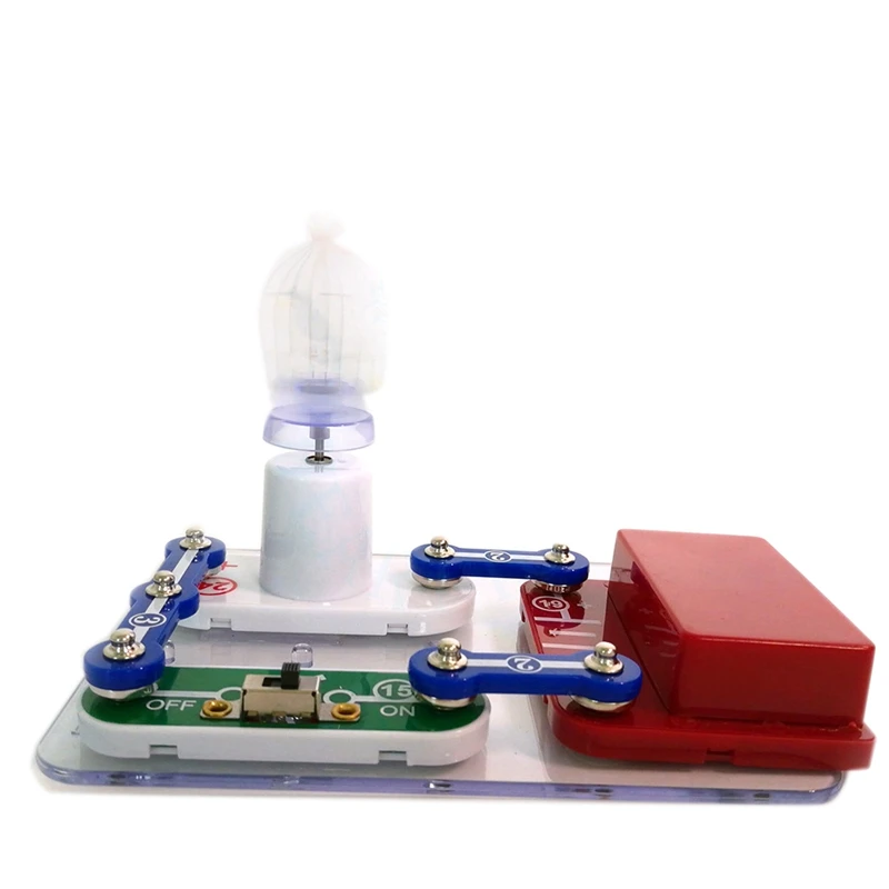 

Kids Electric Toys 4 IN 1 Educational Science Experiment Game Diy Bricks Dryer And Cage Bird Learning Tools For Children