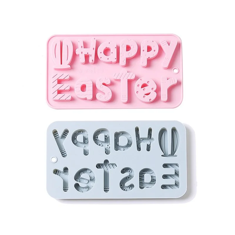 Easter Silicone Mold Creative English Alphabet Mould DIY Crystal Epoxy Cake Decorating Accessories Baking Tools |