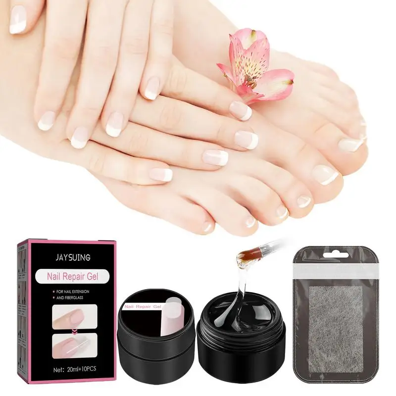 

Набор для наращивания ногтей из стекловолокна и шелка