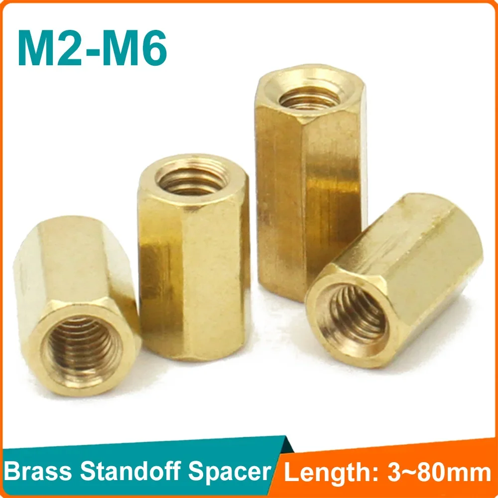 

10-50 шт. латунная прокладка M2 M2,5 M3 M4 M5 M6 шестигранная шестиугольная прокладка «мама-мама» полые стойки