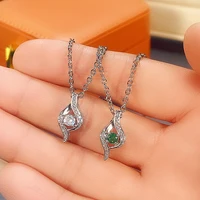 2022 new fashion luxury necklace for women colorful pendants crystal necklace wedding accessories womens gift