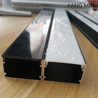 free shipping new design slim led aluminum extrusion u profile for glass channel 2mpcs