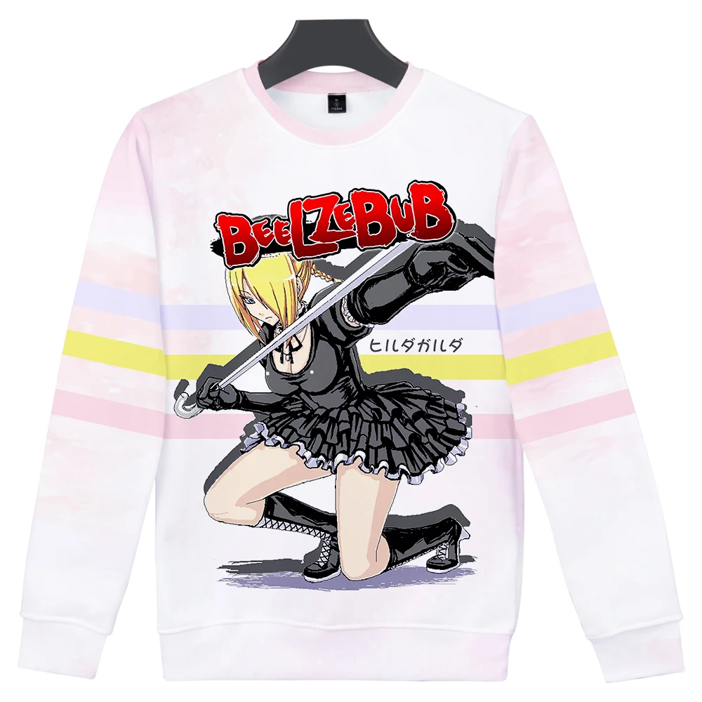 

BEELZEBUB O-Neck Sweatshirt 3D Women/Men Fashion Long Sleeve Sweatshirts Harajuku Streetwear Anime Clothes