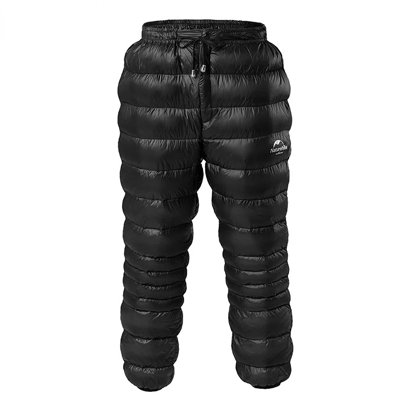 2022 Winter New Men's Trendy Outdoor Goose Down Pants Waterproof Wear Hiking Camping Thermal Thicken Hiking Padded Trousers