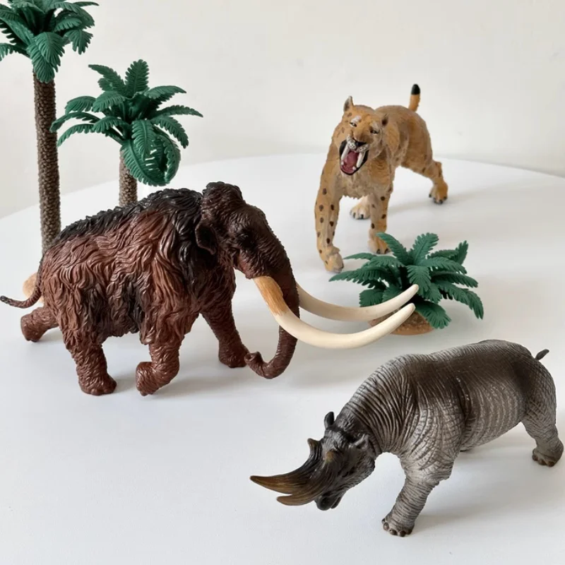 Фото В наличии новая образовательная игрушка Canma Mammoth Machairodus Deinotherium Paraceratherium Daeodon, доисторическая модель животного, игрушка в подарок №1