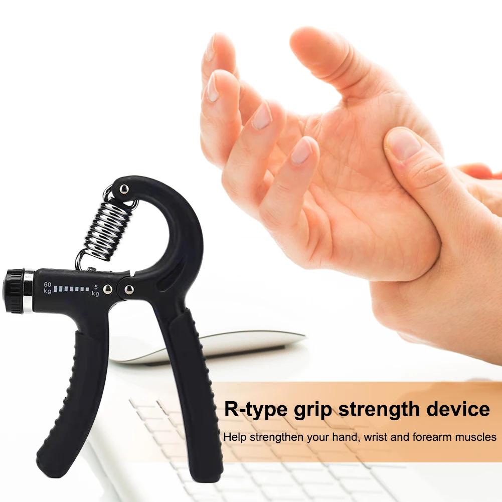 

Hand Grip Strengthener Forearm Strengthener Ergonomic Handle Hand Gripper Nonslip Adjustable for Strong Wrists Fingers Hands