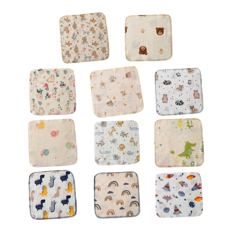 

Baby Burp Cloths Bibs Absorbent & Quick drying Scarves for Teething Infants Gift