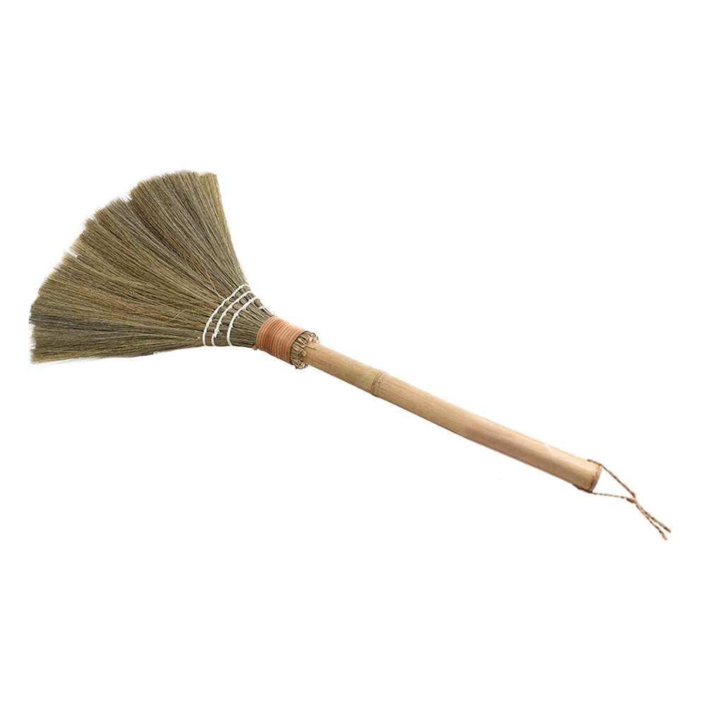 Witch Broom Push Broom Kitchen Broom Black Duster Indoor Broom Brush Woven Broom