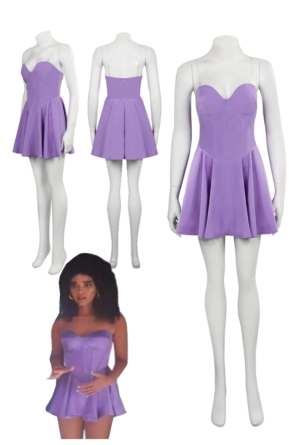 

Barbier Alexandra The Writer Cosplay Purple Dress Costume Adult Women Role Play Sexy Skirt Girls Halloween Party Disguise Suit