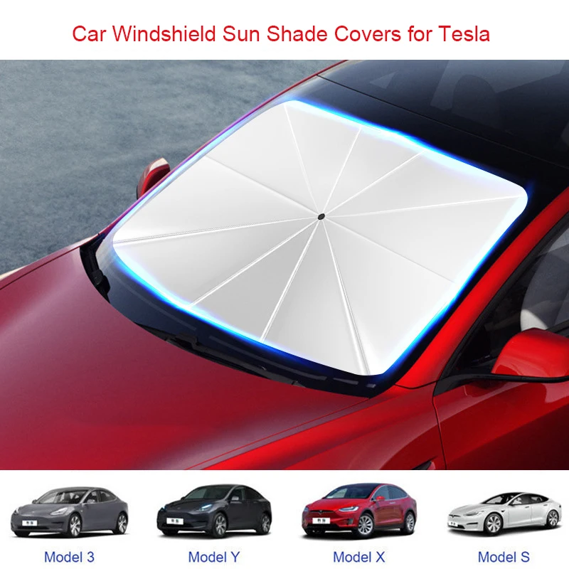 

Солнцезащитный козырек на лобовое стекло автомобиля Tesla Model 3 Sunshade 2021 2022 Mode Y Model S Model X, тент на крышу модели 3 Y, защита от солнца