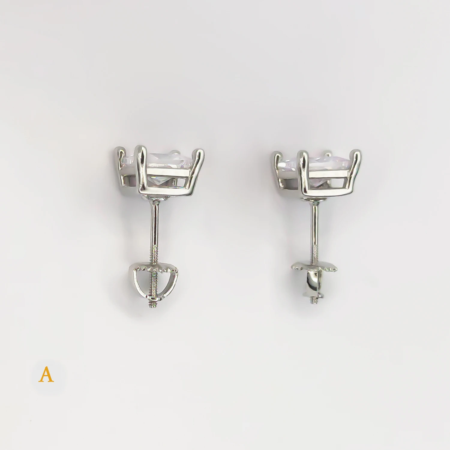 Женские и мужские серьги-гвоздики HESHI элегантные квадратные круглые