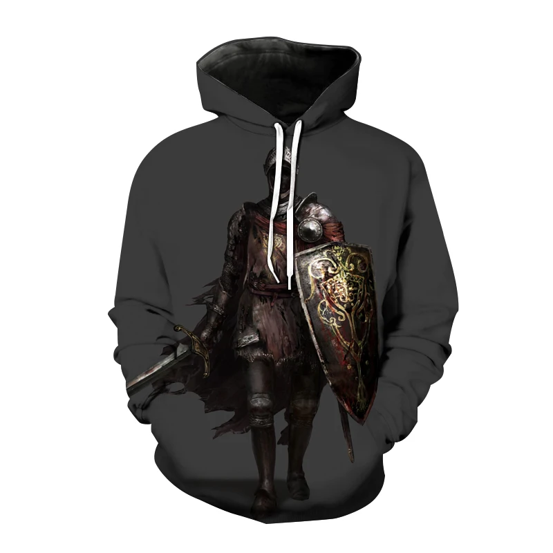 

2023 Autumn Winter Hip Hop Streetwear Pullover Hoodie Games Dark Souls 3D Print Men Women Fashion Sweatshirt Hoodie