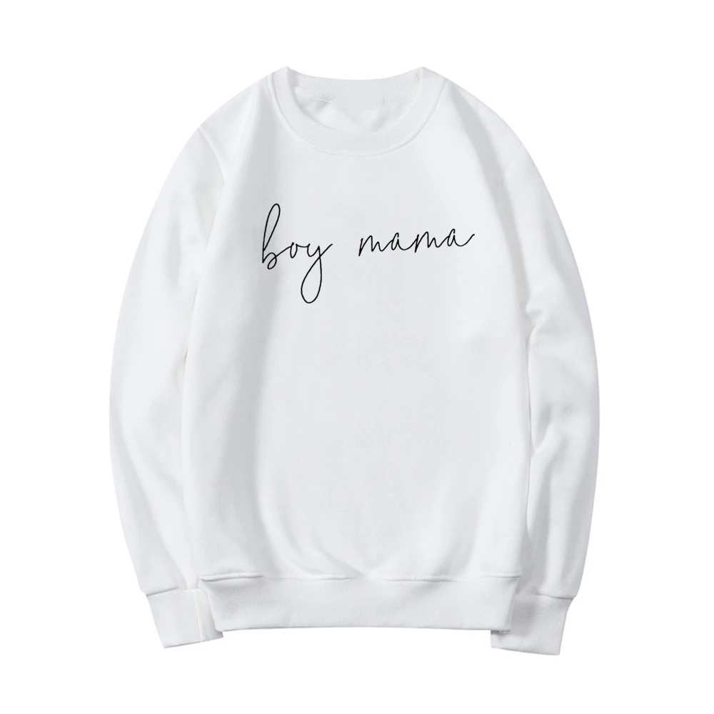 

Mothers Day Gift Boy Mom Top Women Hoodies Long Sleeve Crewneck Sweatshirts Female Casual Top Dropshipping Boy Mama Sweatshirt