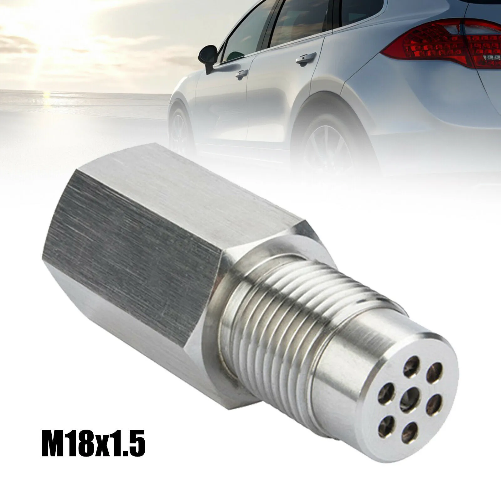 

Car Oxygen Sensor O2 CEL Fix Check Engine Light Eliminator Adapter With Catalytic Converter Adapter Oxygen Sensor M18X1.5