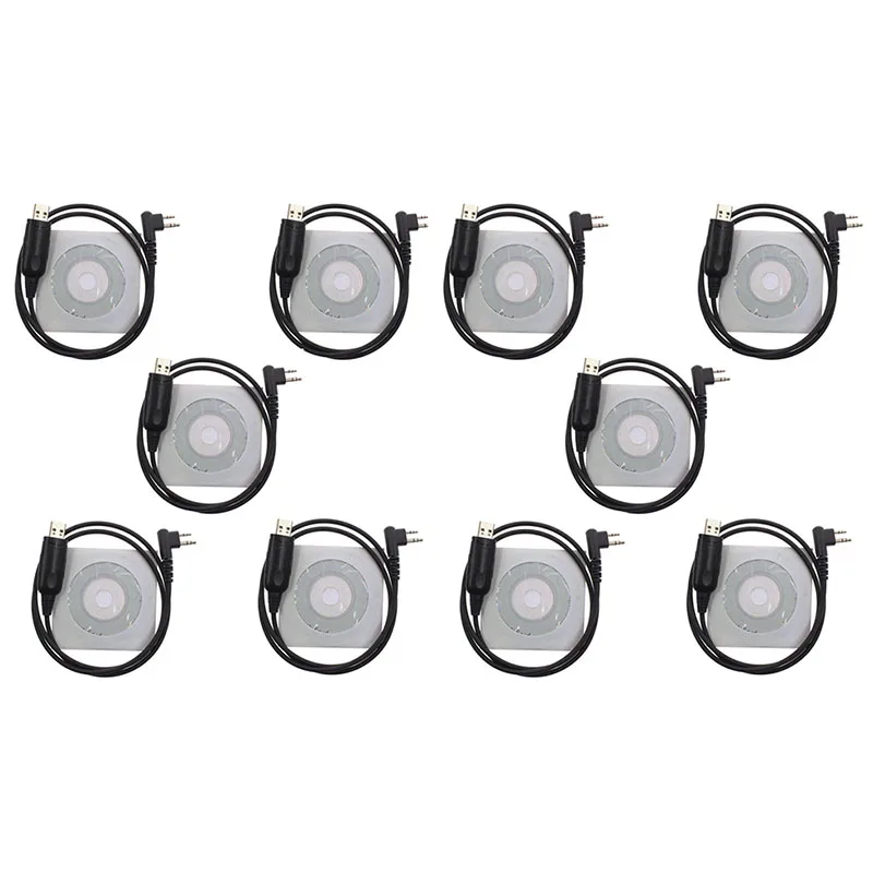 10 Pz Hyt Pc26 Cavo Di Programmazione Usb Con Driver Cd Per Hytera Tc500 Tc510 Tc600 Tc620 Tc-500/600/610/1600/2100 Kst Uv-F1000 Radio