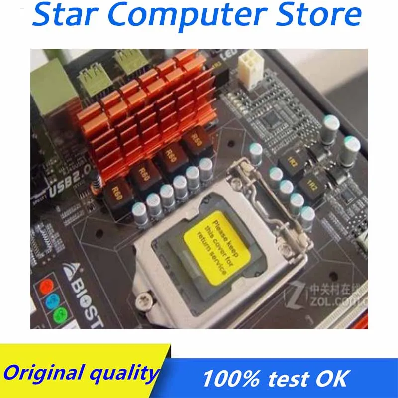 Оригинальная настольная материнская плата LGA 1156 Biostar T5 XE DDR3 PCI-E 2 0 для Intel P55 б/у |