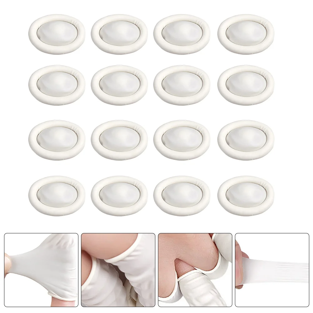 

320pcs Natural Latex Finger Cots Fingertips Anti-static Cover