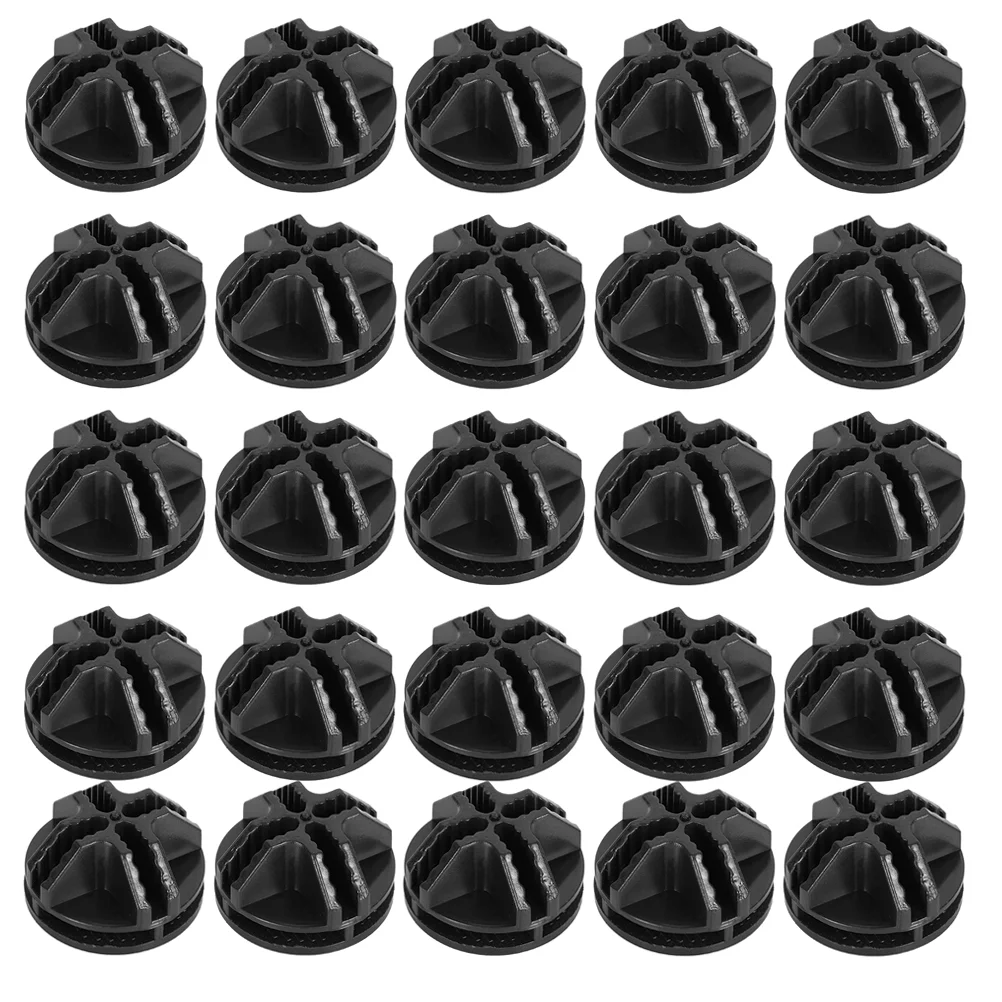 

30pcs Household Buckles Shoe Cabinet Fixed Buckles Closet Round Buckles