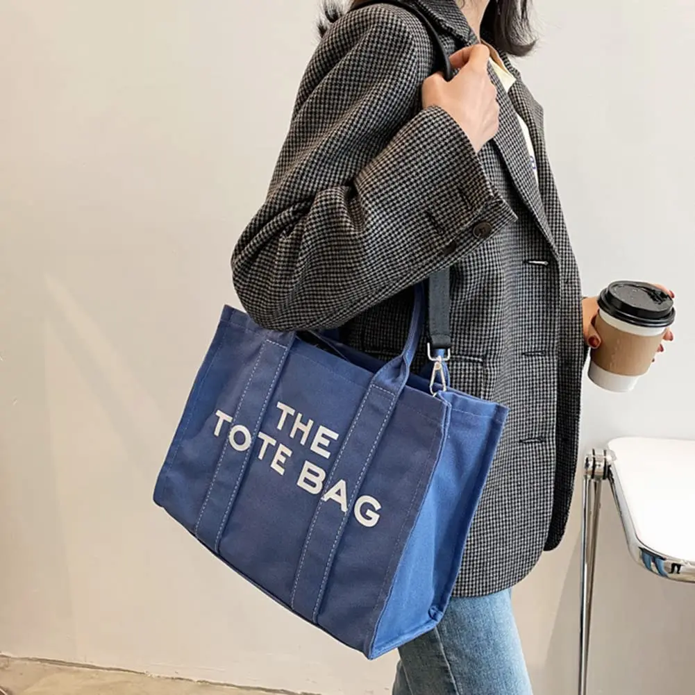 

47 Style Casual Canvas Large Tote Women Handbags Designer Brand Letter Shoulder Crossbody Bags Luxury Big Shopper Bag Purse 2022