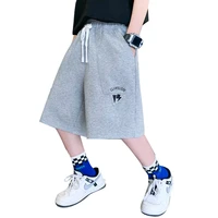 big size boys shorts fashion grey black green sport casual pants teen sweatpants 2022 summer korean hot sale kids running shorts