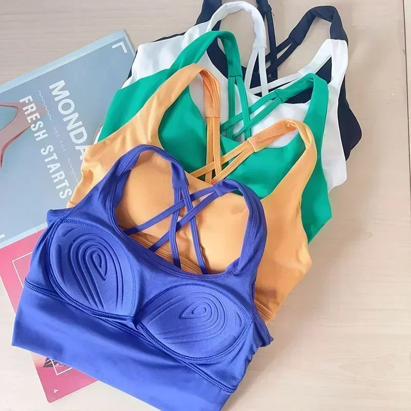 Лимонный женский фиксированный бюстгальтер на груди эластичный спортивный