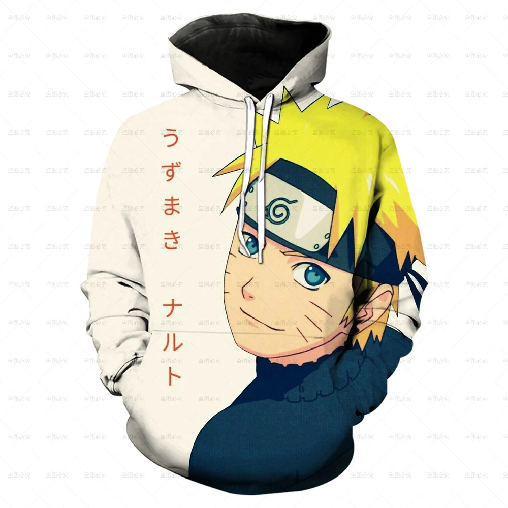 2024 новые модные повседневные толстовки с капюшоном из аниме Наруто детские