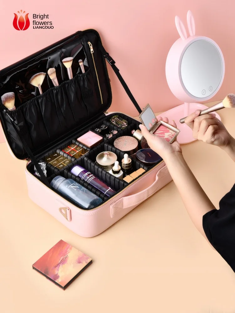 

Skin Care Cosmetics Storage Box Cosmetic Bag Dustproof Household Desk Large Capacity Casket Jewel Box Storage Rack Small Box