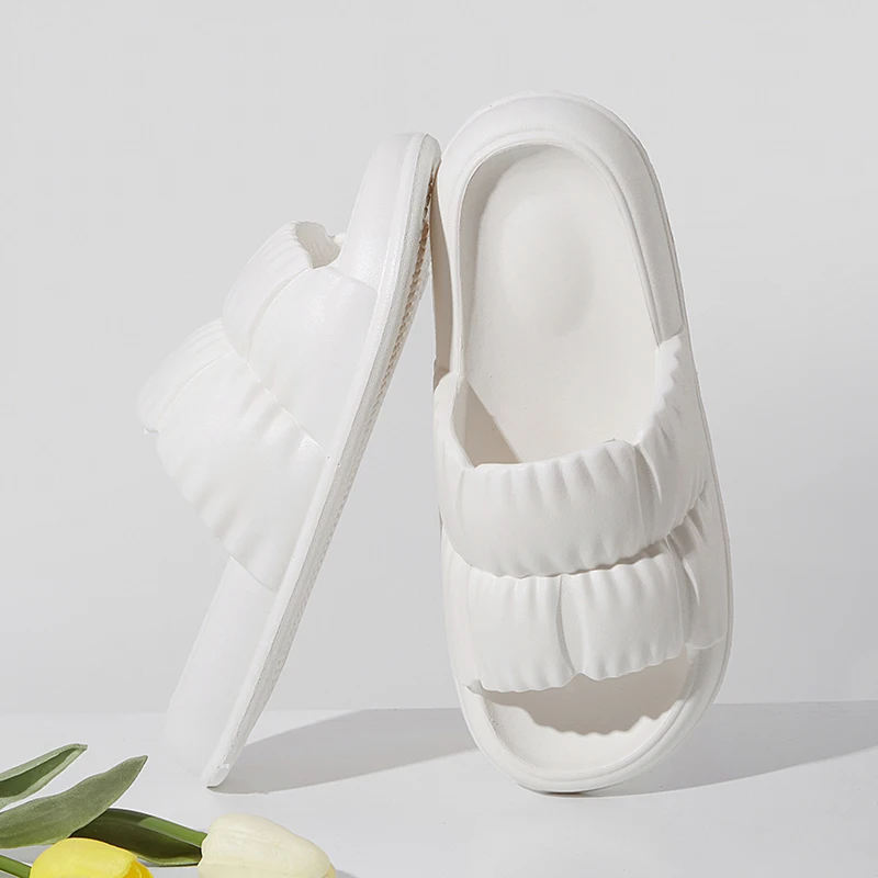 YISHEN Slippers Women Home Shoes Thick Platform Summer Beach Flip Flops Soft Flat Shoes Non-slip Slides Sandal Zapatillas Mujer