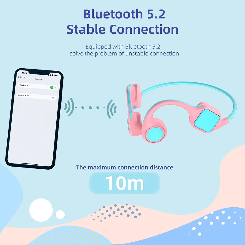 IKKO ITB-X детские наушники костной проводимости Bluetooth наушники-вкладыши для ухода за