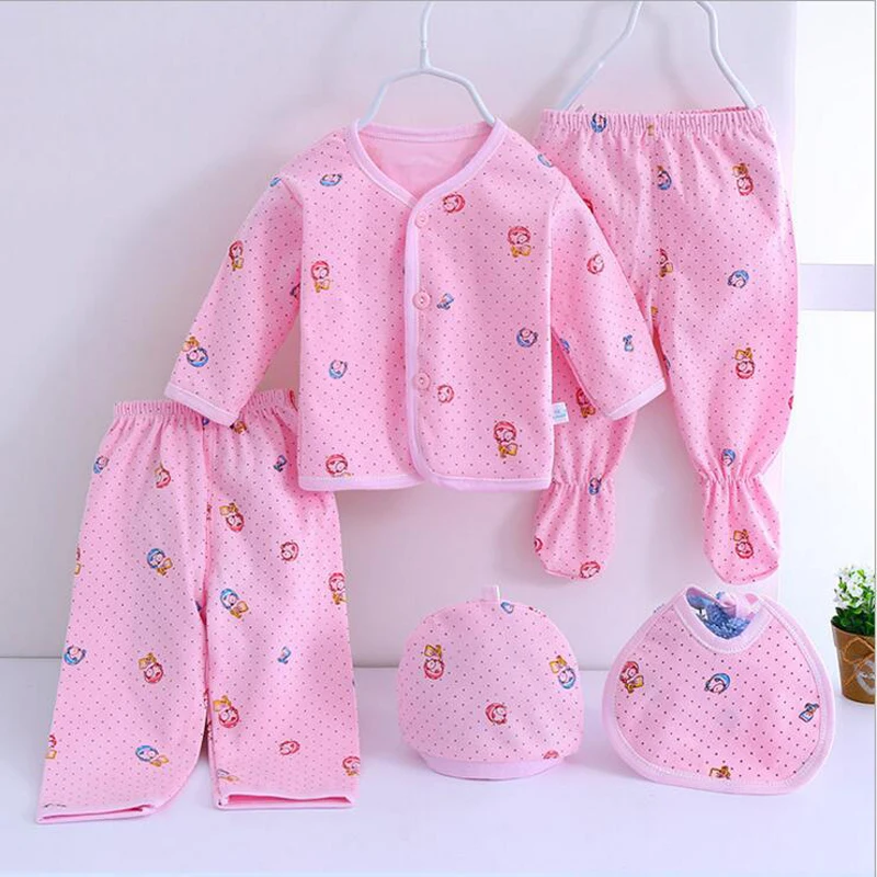 Brand 5pcs/set enfant Newborn sets baby Boys suits Baby Clothes Cotton |