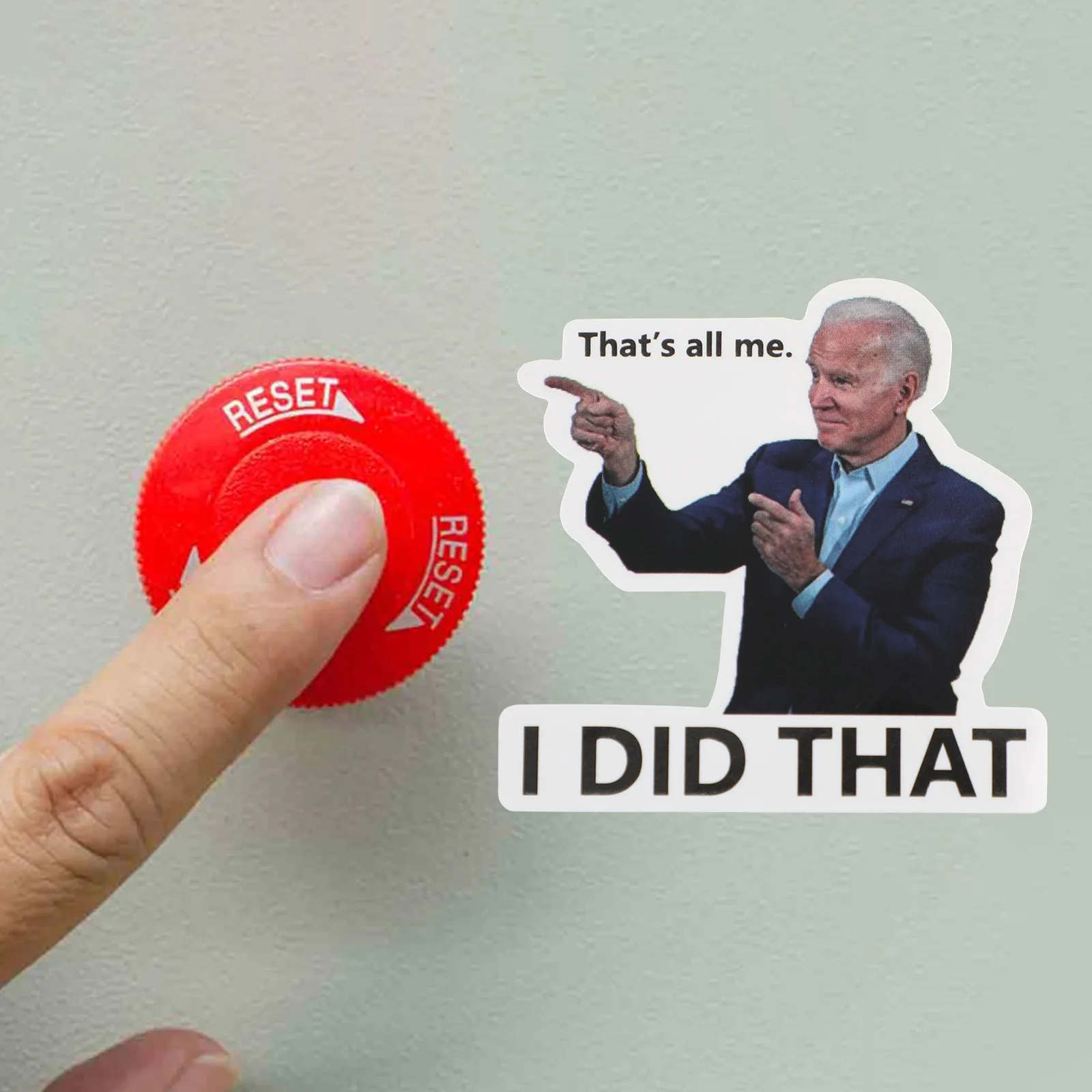 Artudatech 100 шт. Джо биден я сделал эту наклейку забавная наклейка с газовым насосом