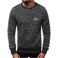 land rover2022 spring and autumn new pullover mens business casual simple sweatshirt crew neck basic pullover