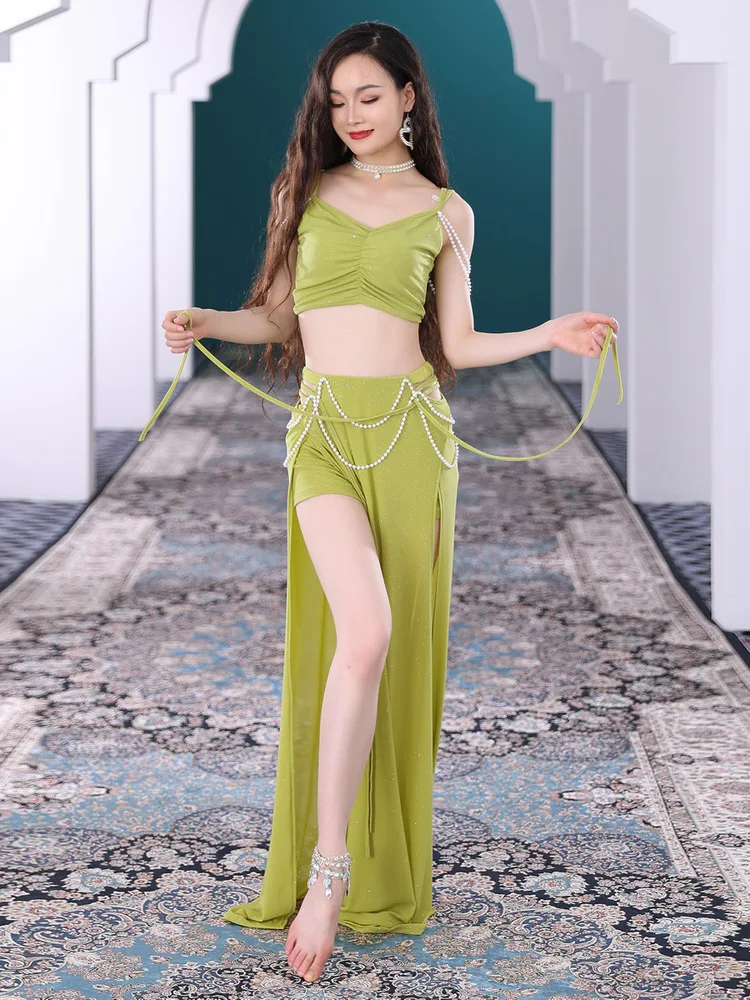 Костюм для танца живота индийский танцевальный однотонный