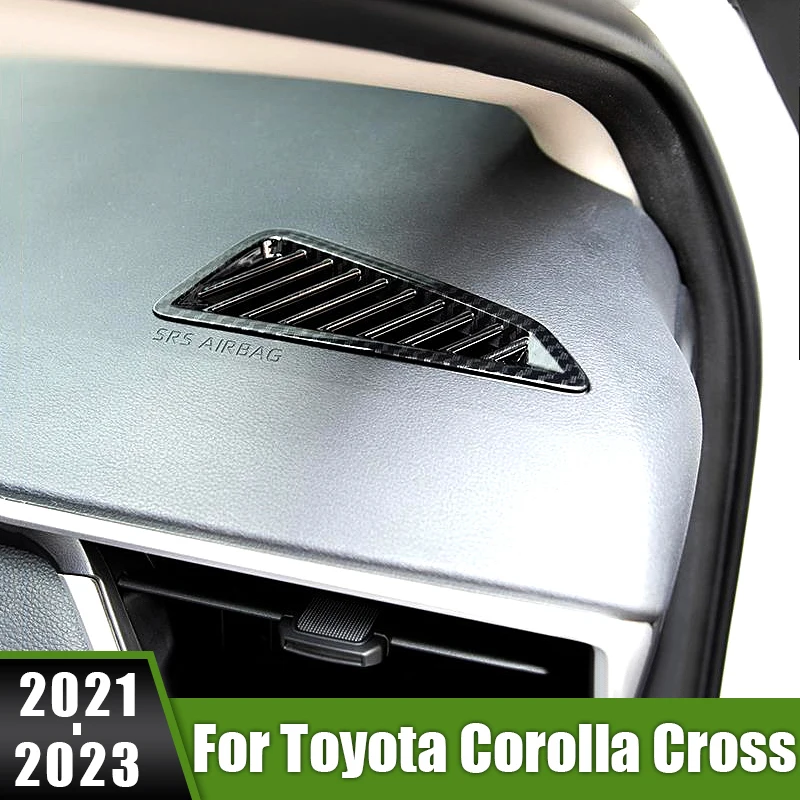 

For Toyota Corolla Cross XG10 2021 2022 2023 Hybrid ABS Car Air Conditioning A/C Dashboard Frame Vent Outlet Cover Trim Sticker