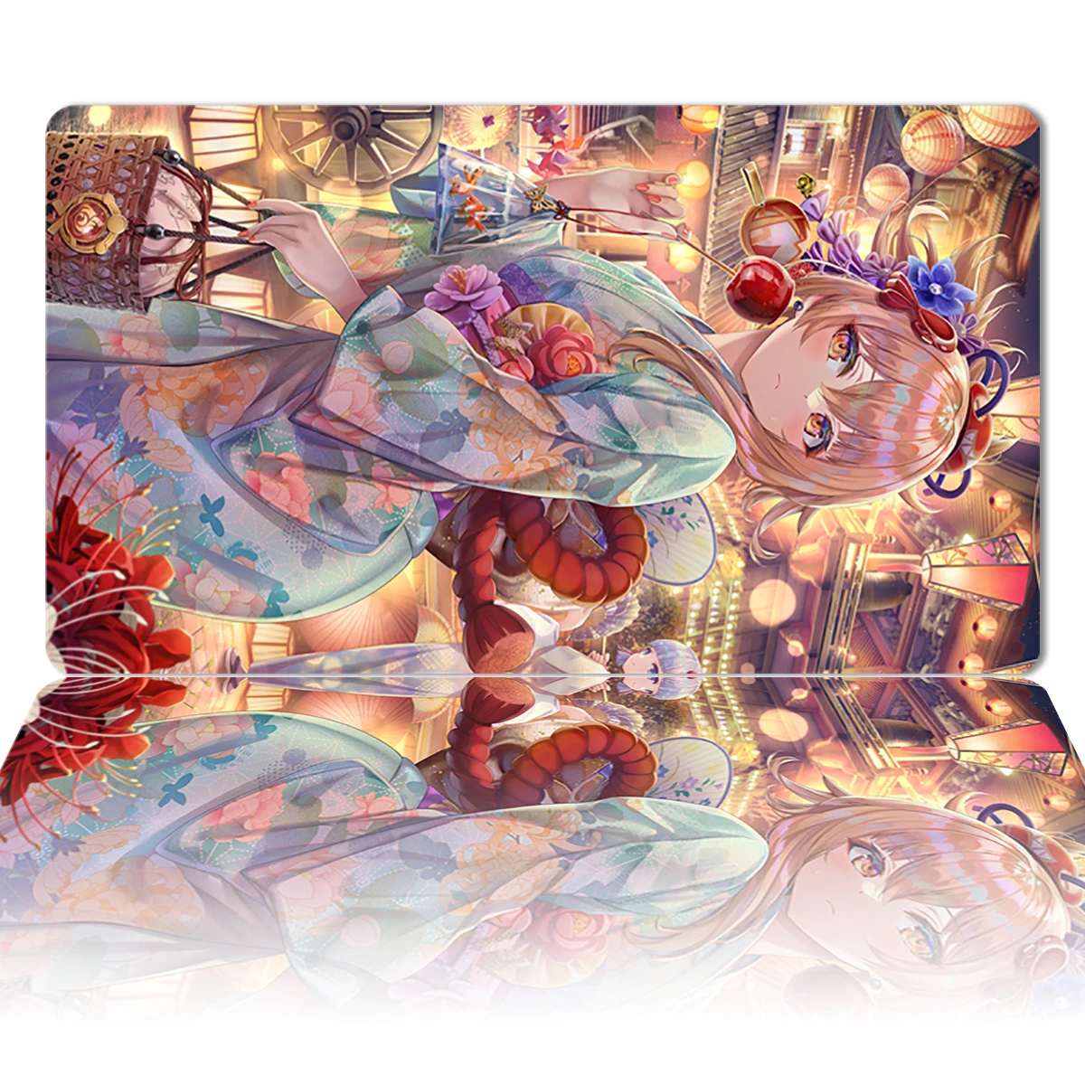 

Kamisato Ayaka Anime Mouse Pad Laptop Keyboard PC Desk Mat Large Rubber Mousepad Custom Mat Gaming Accessories 40cmx70cm