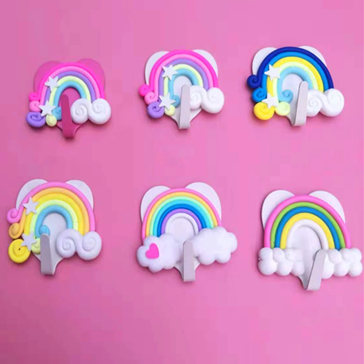 

10 Pcs Hanger Hooks Clothes Wall Wreath Hangers Backpack Mounted Bedroom Towels Office Hanging