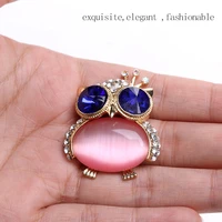 30x37mm crown opal rhinestone owl jewelry accessories and parts shiny crafts decorations novel applique trendy patch items