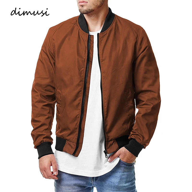 

DIMUSI Autumn Men's Bomber Jacket Casual Mens Streetwear Hip Hop Zipper Coats Fashion Male Baseball Uniform Jackets Clothing