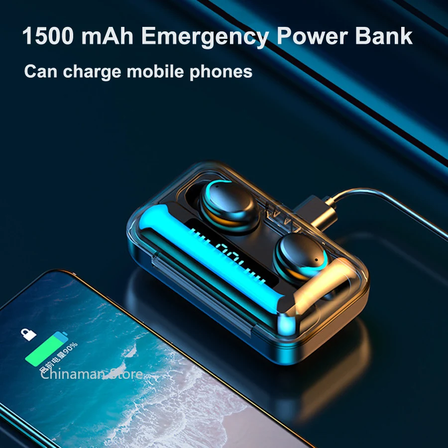 Беспроводные наушники TWS стереонаушники водонепроницаемые Bluetooth 5 0 спортивные со