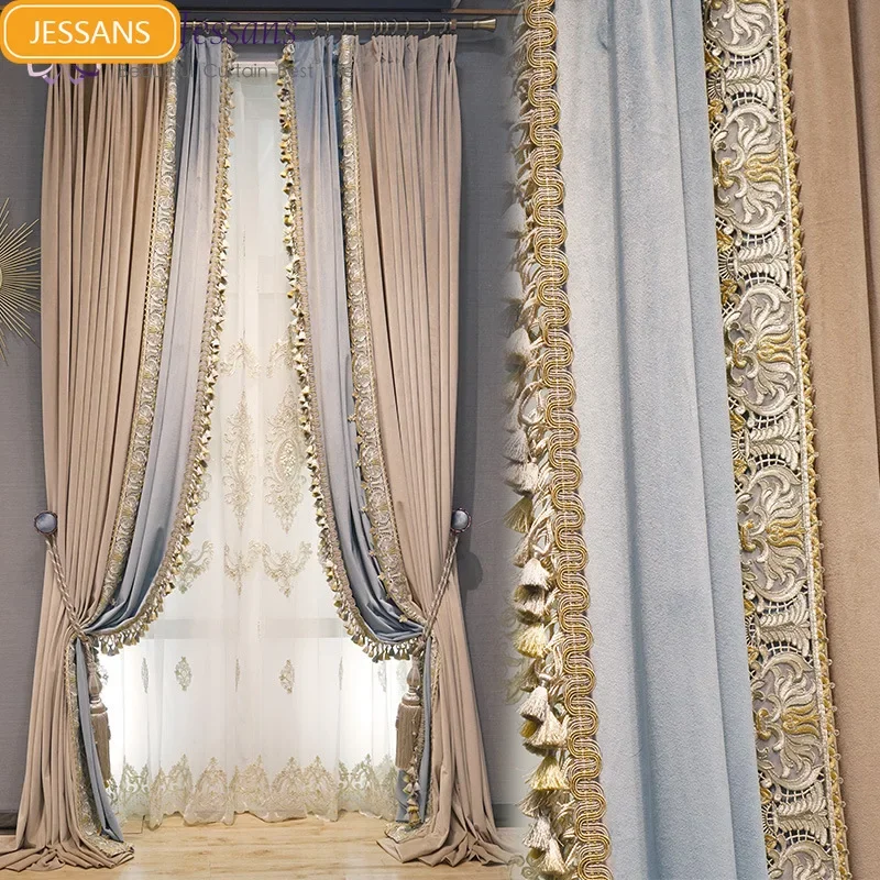 Тканевая затемняющая занавеска для гостиной спальни