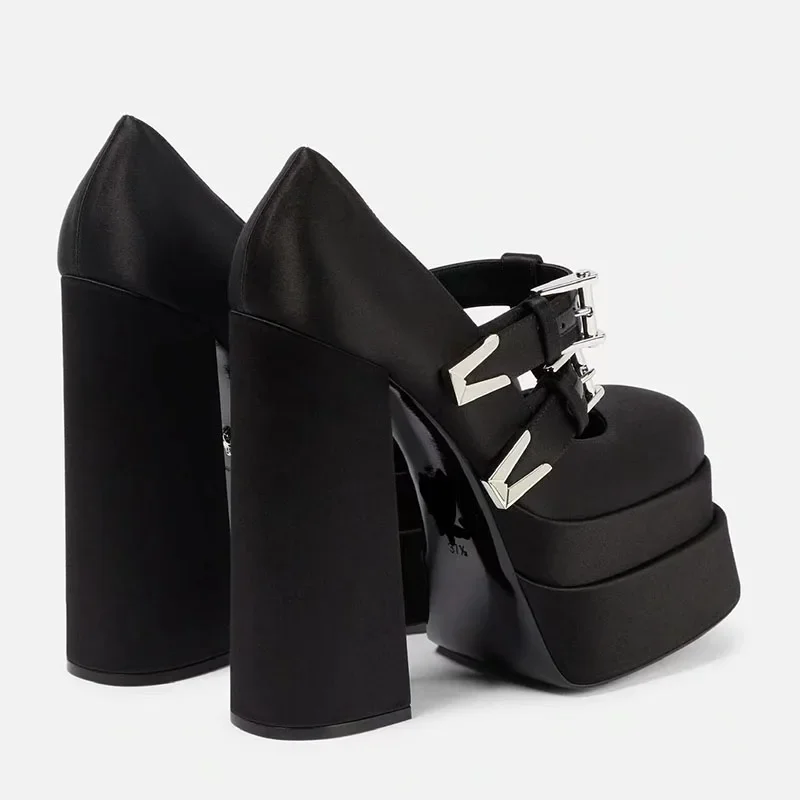 Arden Furtado/2024 весенне-летние атласные туфли на высоком каблуке с Т-образным ремешком