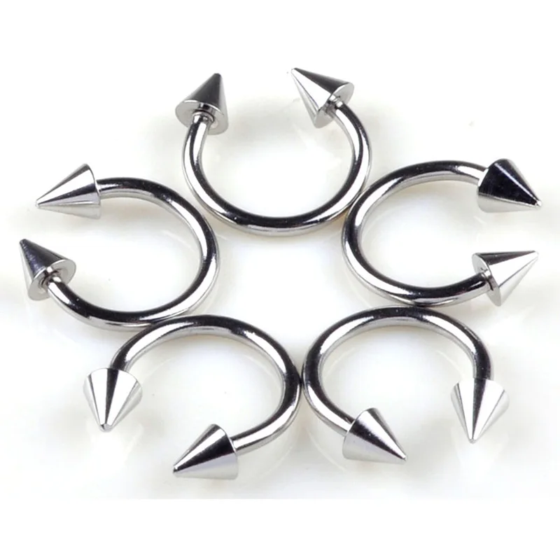 PINKSEE 18 г 20 шт. серебряный язык брови губы живот пупок кольцо из нержавеющей стали