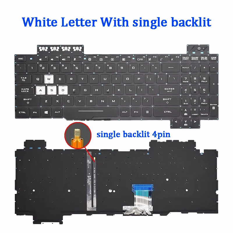 Новая клавиатура для ноутбука Asus Flying Fortress 5/6/7 FX95G FX95D FX705 FX504 FX505G FX80